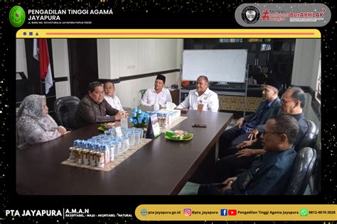 Kunjungan YM Ketua Pengadilan Tinggi Agama Jayapura Dan Jajarannya Di