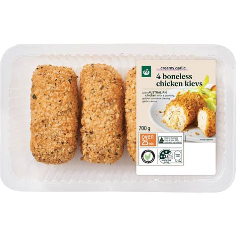 Woolworths Creamy Garlic Stuffed Boneless Chicken Kiev G Woolworths