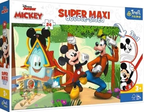 PUZZLE 24el MAXI MYSZKA MIKI MICKEY WESOŁY DOMEK TREFL 14988764829