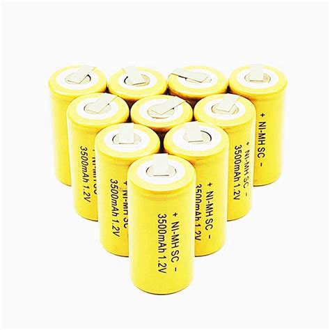 Pcs Ni Mh Sc V Mah Rechargeable Battery Cell With