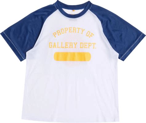 Gallery Dept White And Blue Sleeve Mesh T Shirt Inc Style