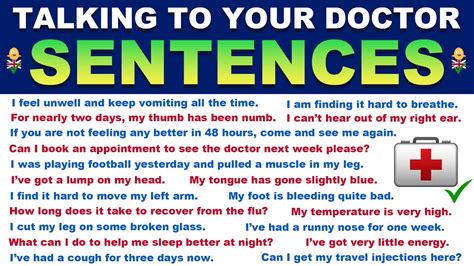 Talking To Your Doctor In English 101 Useful Sentences For Expressing