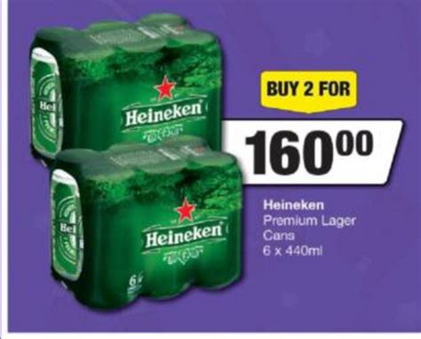 Heineken Premium Lager Cans X Ml Offer At Spar Tops