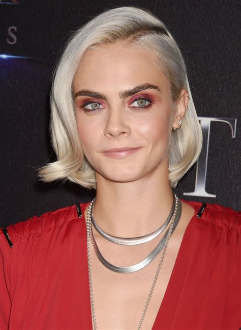 Cara Delevingnes Platinum Blond Soft Bends 2017 Cara Delevingne