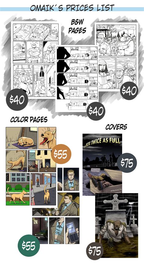 Comic Commissions Prices Sheet By Omaik On Deviantart