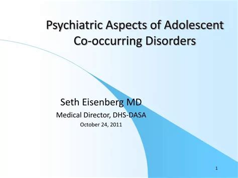 Ppt Psychiatric Aspects Of Adolescent Co Occurring Disorders Powerpoint Presentation Id 3929037