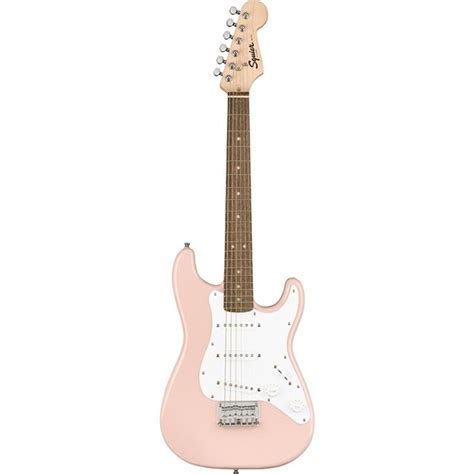 Squier by Fender Mini Stratocaster Shell Pink Laurel Fingerboard 特価