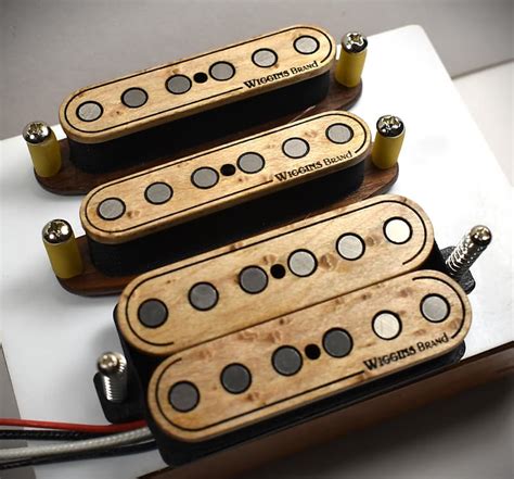 Wiggins Brand HSS Strat Pickup Set Birdseye Maple Texas Reverb