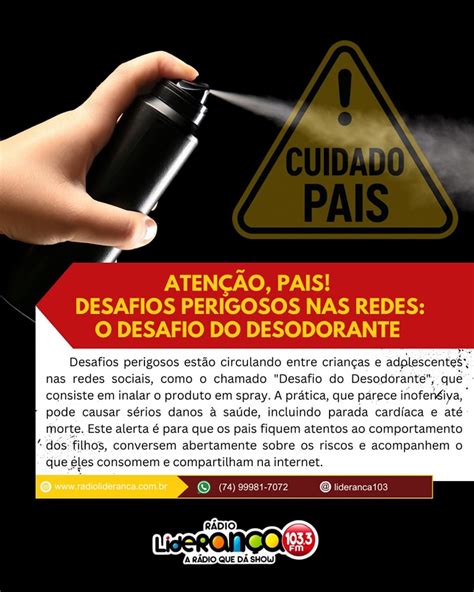 Desafio Do Desodorante O Que E - Rádio - O QUE É O DESAFIO DO DESODORANTE? ENTENDA OS RISCOS DESSA ...