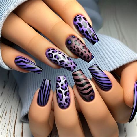 10 Purple And Black Nail Designs To Unleash Your Personality Em 2024