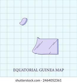 Vector Regions Map Equatorial Guinea Stock Vector Royalty Free