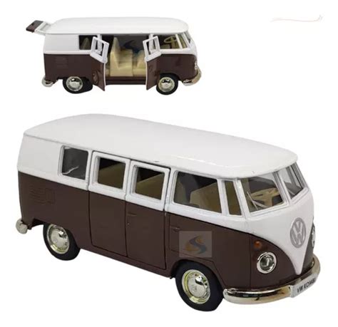 Miniatura Carrinho Kombi Perua Metal Fricção Rmz Detalhes Frete grátis