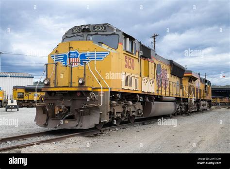 Seattle - July 17, 2022; Union Pacific locomotive at the Argo Yard in ...