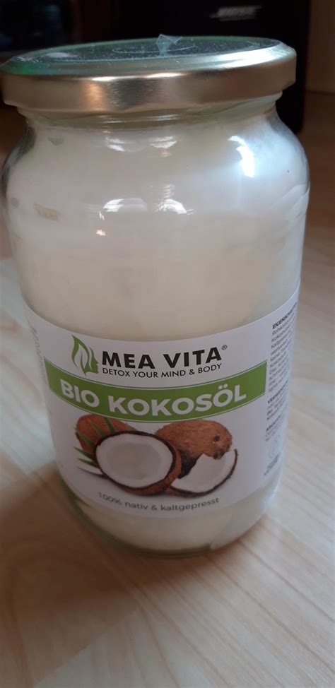 GreatVita Bio Kokosöl nativ 1000 ml im Glas zum Kochen Braten Backen