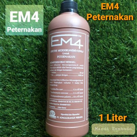 Jual EM4 PETERNAKAN Coklat Effective Micro Organisme 1L Shopee Indonesia