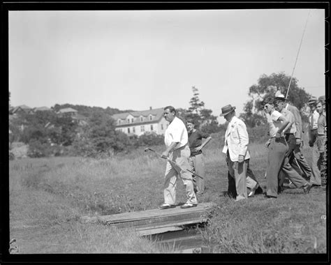 Babe Ruth Walks The Plank At Commonwealth Country Club During Match