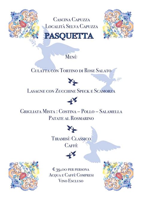 Pasqua E Pasquetta Al Ristorante Cascina Capuzza Ristorante Cascina