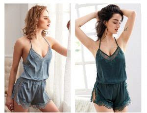 Sexy Lace Satin Sling Lingerie Lace Nightwear Power Day Sale