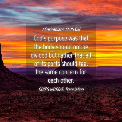 Corinthians Gw Gods Purpose Was That The Body Should Not Be