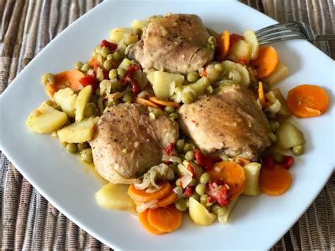 Pollo A La Jardinera Receta Ekilu