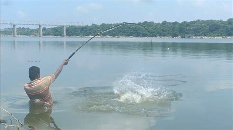 Unbelievable Hook Fishing Catching Big Rohu Fish In The River Unique