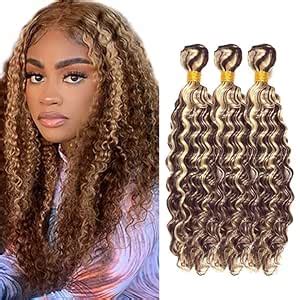 Amazon Vinmdonm P4 613 Human Hair Bundles Honey Blonde Bundles