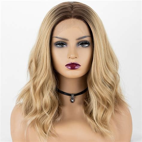 Gossamelle Peluca De Cabello Sint Tico Con Malla Frontal Para Mujer