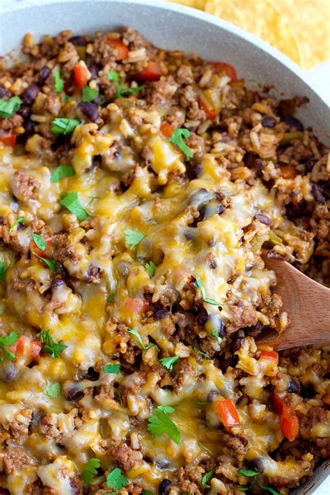 Super Easy Mexican Beef And Rice Skillet Artofit