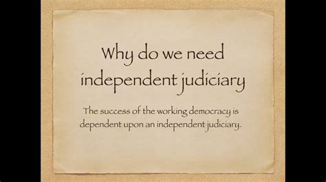 Why Do We Need An Independent Judiciary Class Th Political Science