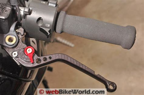 Pazzo Adjustable Motorcycle Levers Review Webbikeworld