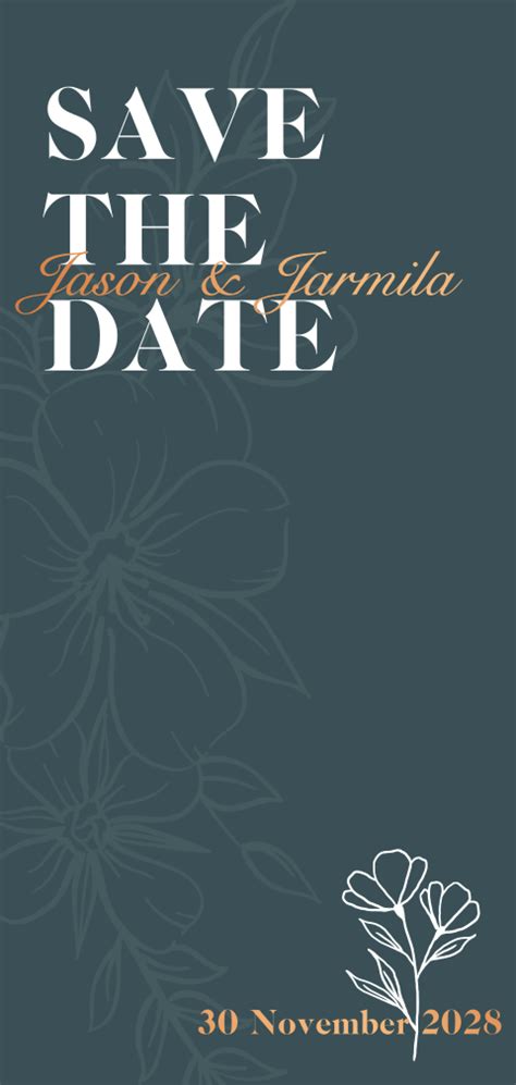 Vintage Save The Date Karte Mit Sofortbildern Und Zweigen In Rosa