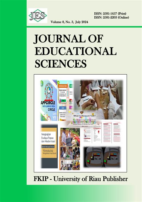 Vol 8 No 3 July 2024 Journal Of Educational Sciences