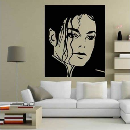 Vinilo Decorativo Michael Jackson Primer Plano