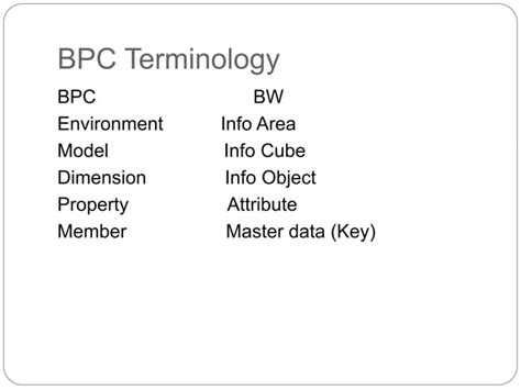 BPC 10.1 basics | PPT