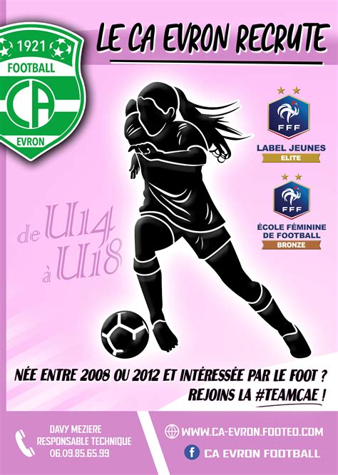 Actualité RECRUTEMENT FEMININES club Football Club Athlétique