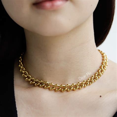 Chaine Necklace (Brass with 18K Gold Plating) - Dear Me Jewelry