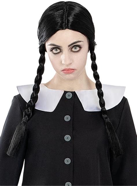 Parrucca Da Mercoled Addams Da Donna La Famiglia Addams Funidelia