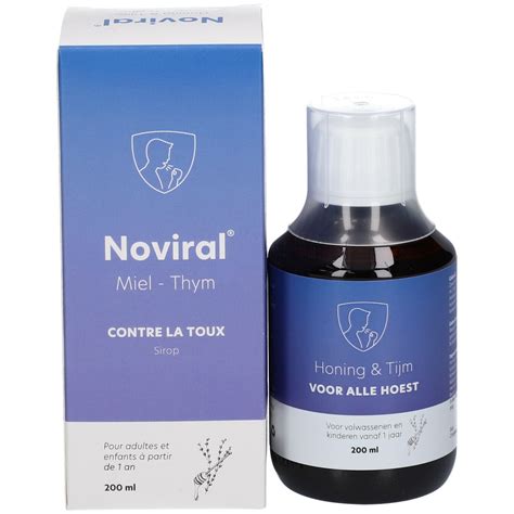 Noviral Contre La Toux Sirop De Miel Et De Thym 200 Ml Shop