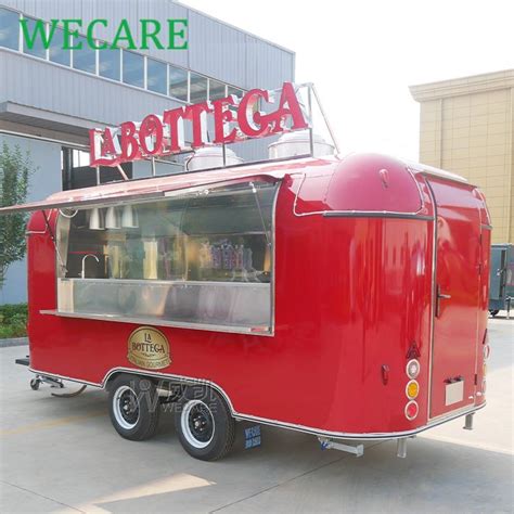 Wecare Custom Carro De Comida Coffee Food Trailer Mobile Pizza Food