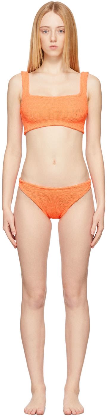 Hunza G Orange Xandra Bikini Ssense Canada