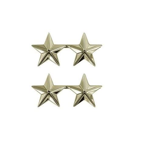 Chief 2 Stars Small Brass Sheriffs Relief Association