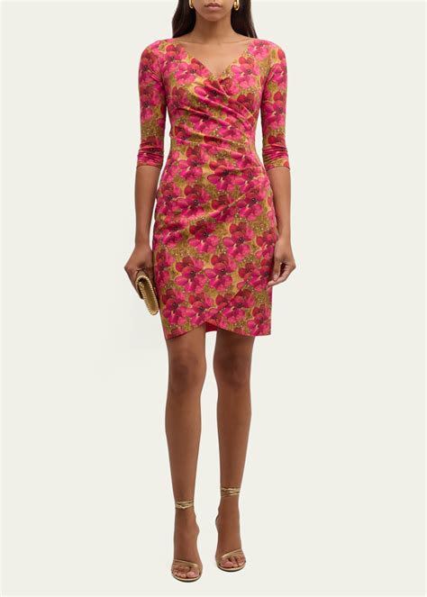 Chiara Boni La Petite Robe Emerentienne Floral Print Bodycon Mini Dress