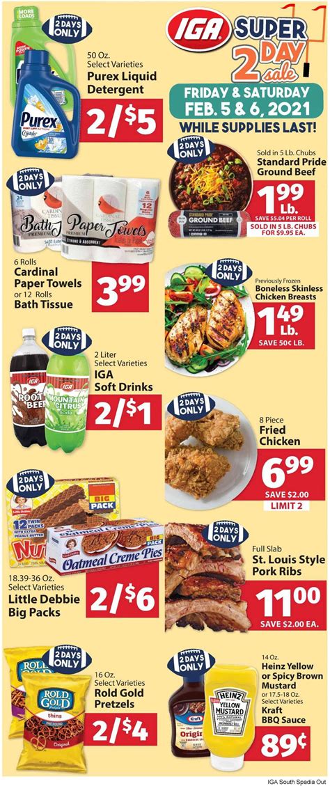 IGA Weekly Ad Flyer February 5 to February 6