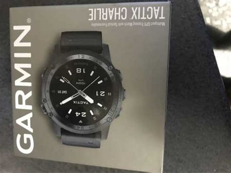 Garmin Tactix Charlie Titanium Bezel Black Rubber Strap 010 02085 00 First Class Watches™