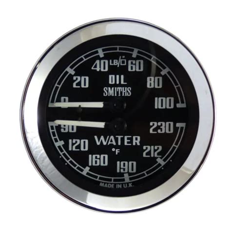 Genuine Smiths Oil Water Dual Gauge F For Mgb Midget Austin Healey