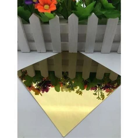 Painted Stainless Steel Gold Mirror Sheets Thickness 0 1 Mm At Best