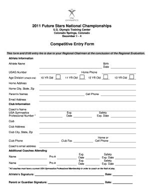 Fillable Online Usagym The Registration Form USA Gymnastics Fax Email