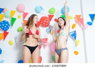 Sexy Hot Girl Wearing Bikini Dancing Shutterstock