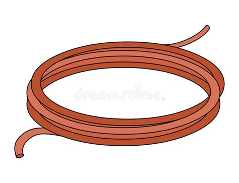 Copper Coil Clip Art Illustartion Vector Isolated Stock Vector - Illustration of coppers ...