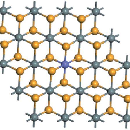 Top View Of Snse Monolayer Doped By One Tm Atom Based On The